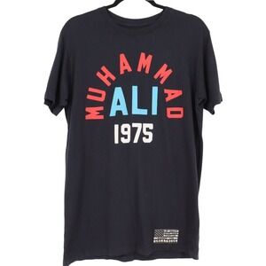 Roots of Fight Men's Muhammad Ali 1975 Size M Black Graphic T-Shirt Made in USA